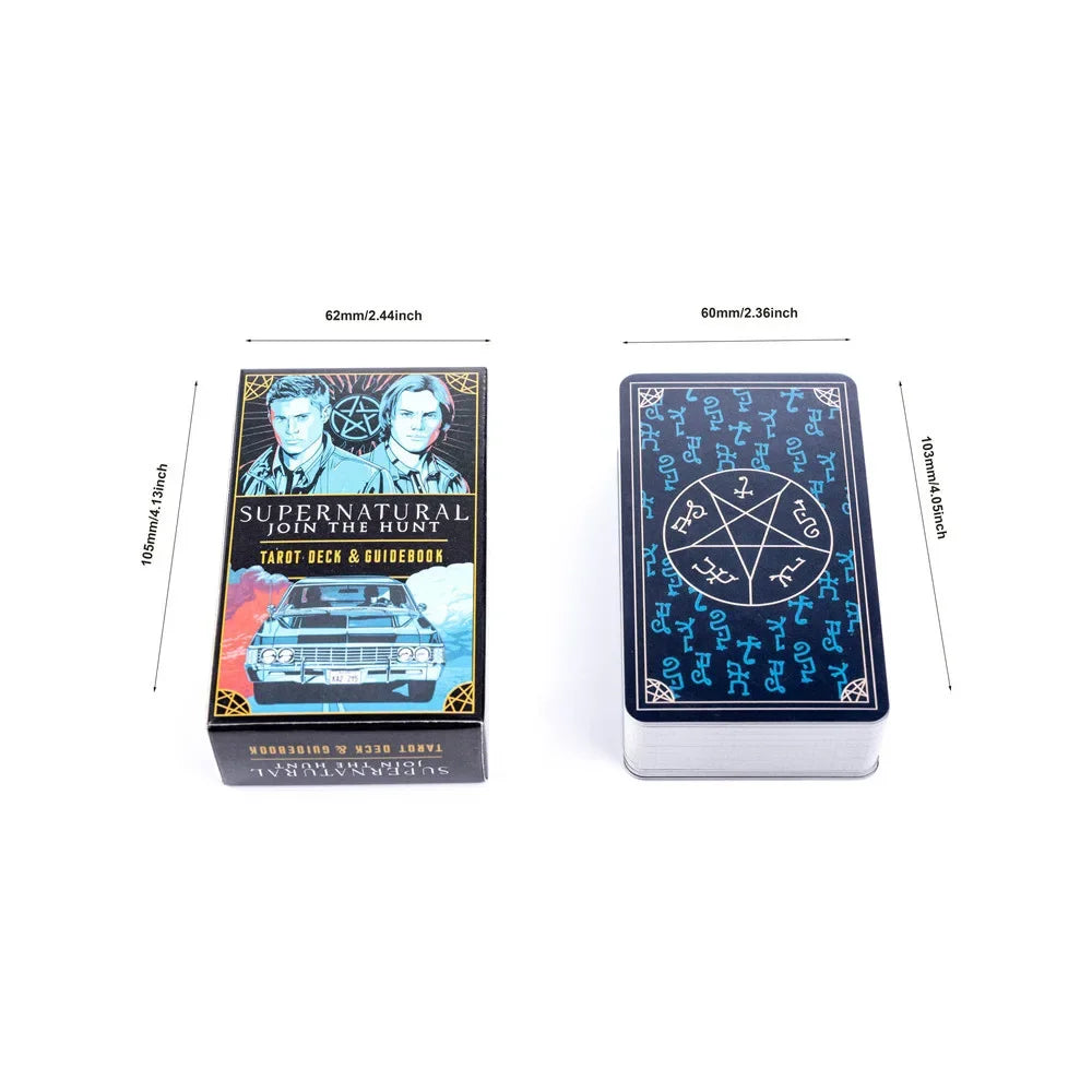 Supernatural Tarot Deck with Guidebook, 78 Card Gothic Gift Set for Beginners