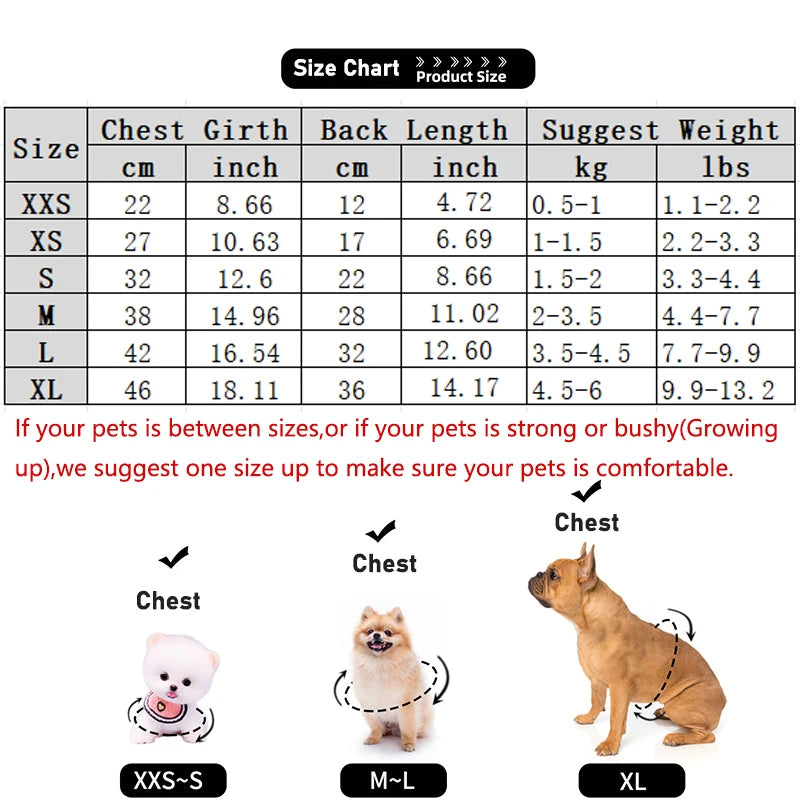 Soft Flannel Puppy Puffer Vest Winter Dog Cat Clothes Small Pets