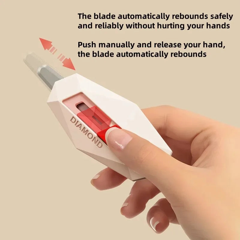 Box Cutter Pocket Utility Knife – Safety Package Opener for Cardboard, Tape & Cartons