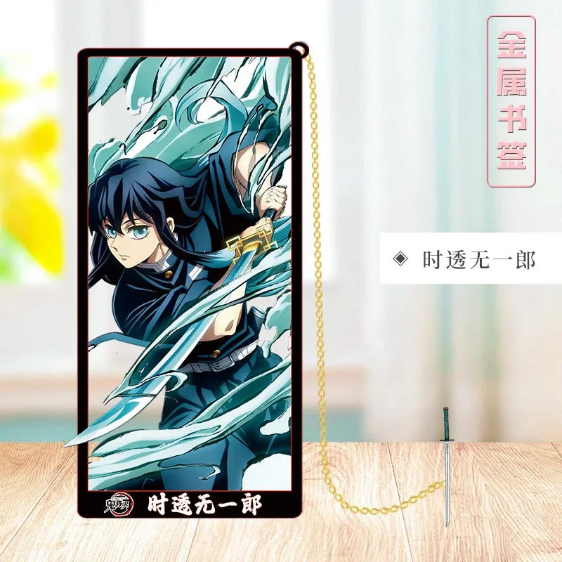 Demon Slayer Metal Bookmark Set – Anime Character Page Markers for Readers & Collectors