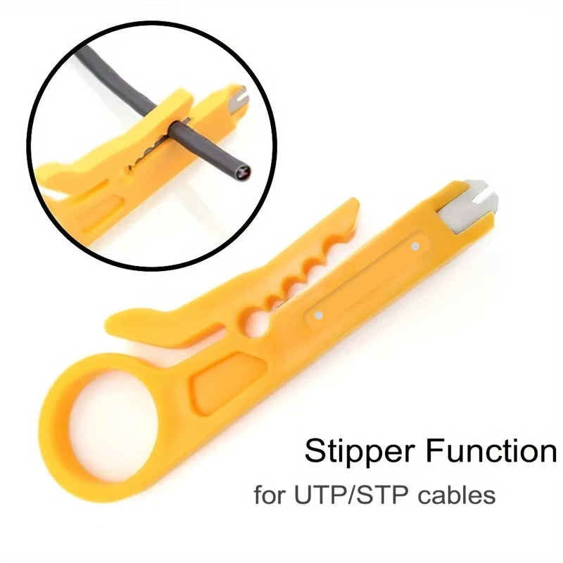 Wire Stripper Crimper Pliers, 2-Piece Multifunctional Cable Cutter Hand Tool Set