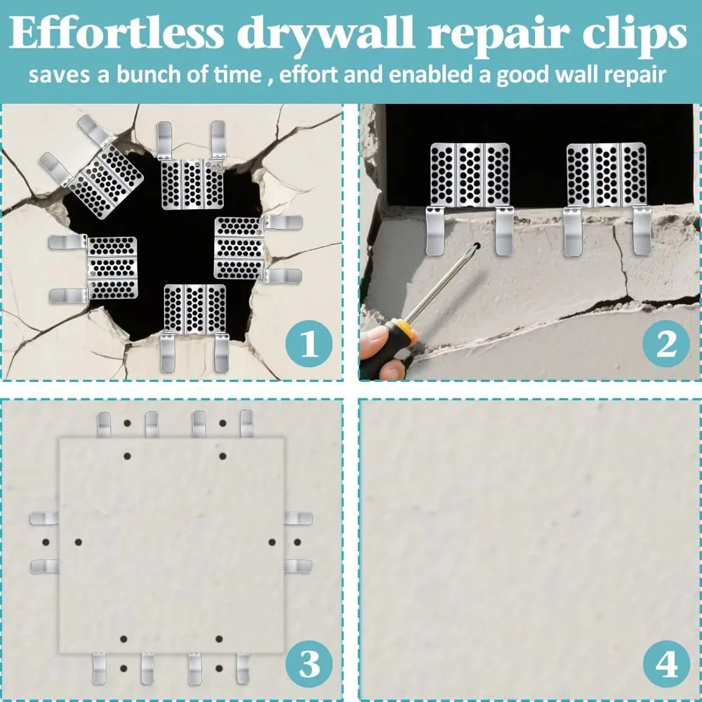 Drywall Repair Clips Patch Kit Wall Hole Fixing Hardware