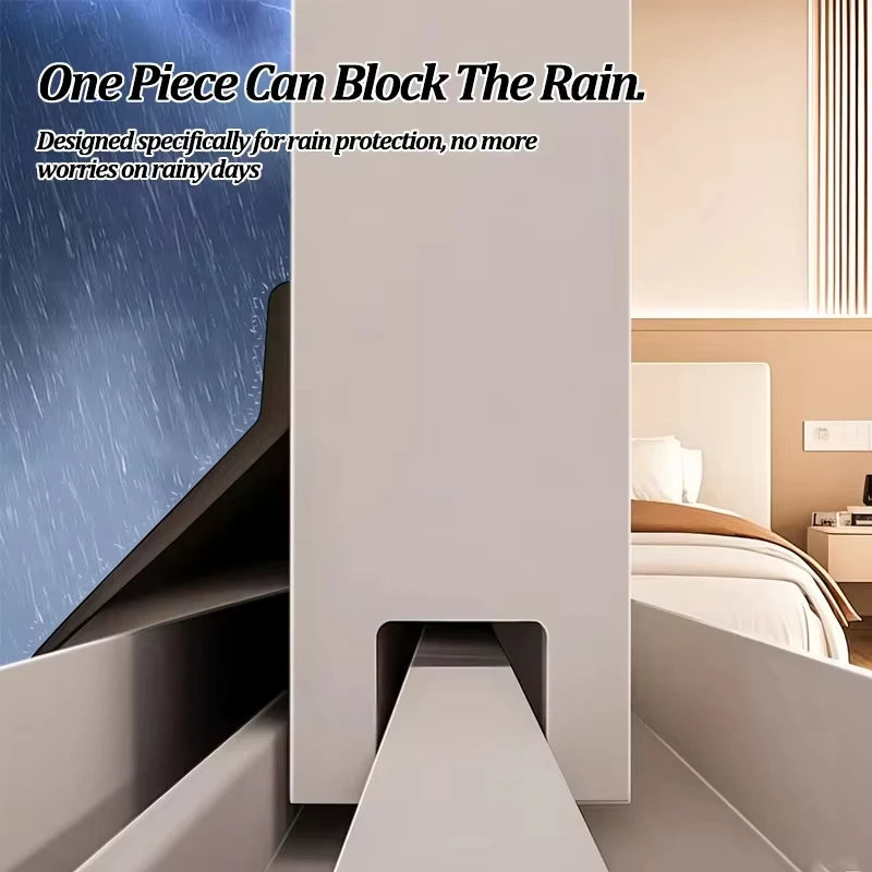 Window Water Blocking Weatherstrip Bar 100cm - Sliding Window Rain Seal