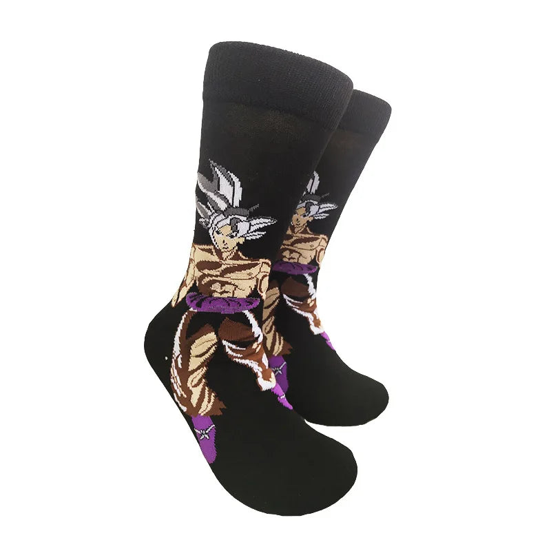 Bandai Dragon Ball Mid-Tube Socks – Anime Cartoon Cotton Crew Socks for Men