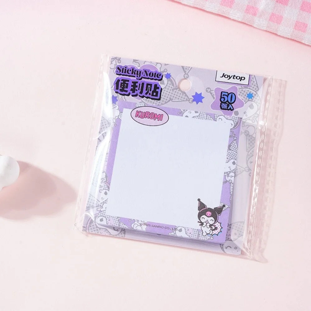 Genuine Sanrio Kuromi Cinnamoroll Melody Sticky Note Pads Cute Stationery Set
