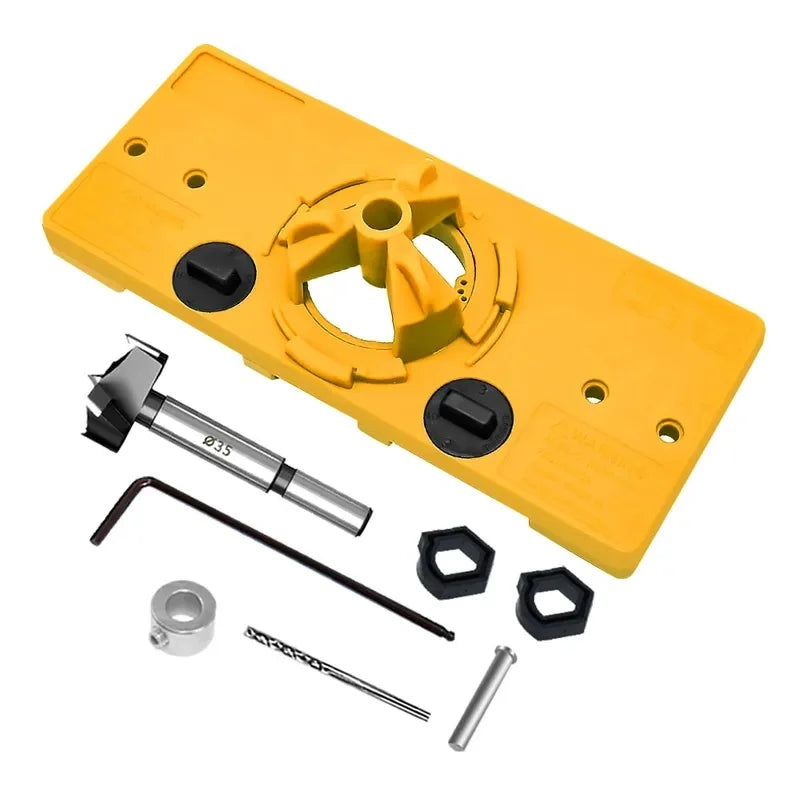 35mm Cup Hinge Jig Kit Cabinet Door Drill Guide for Concealed European Hinges