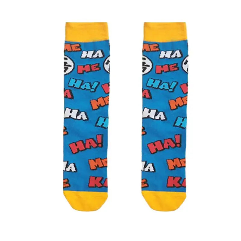 Bandai Dragon Ball Mid-Tube Socks – Anime Cartoon Cotton Crew Socks for Men