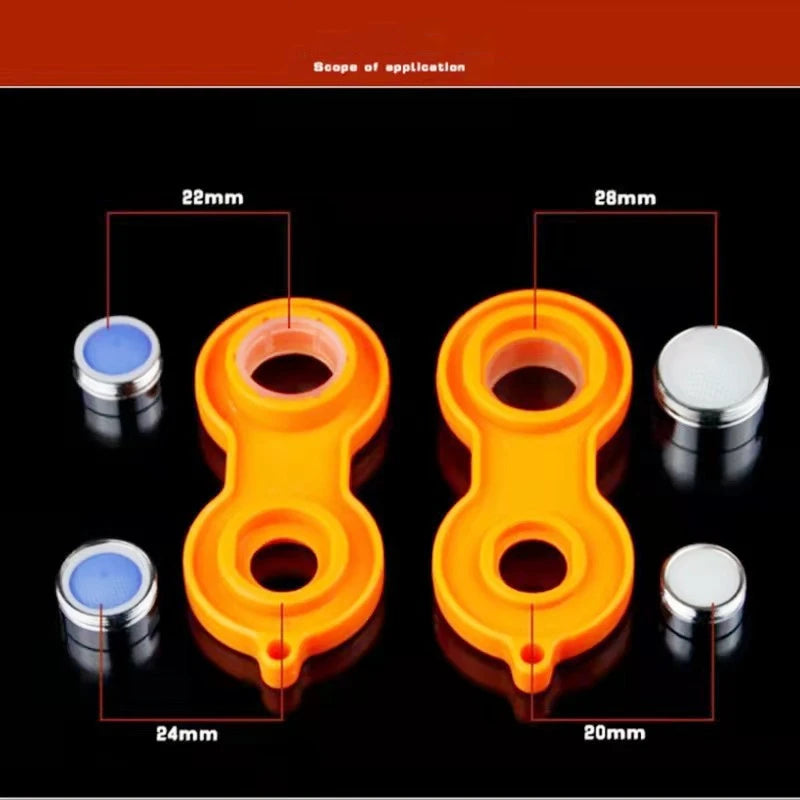 Faucet Aerator Set – 6 Brass Water-Saving Splash Filter Tap Aerators with Install Tool