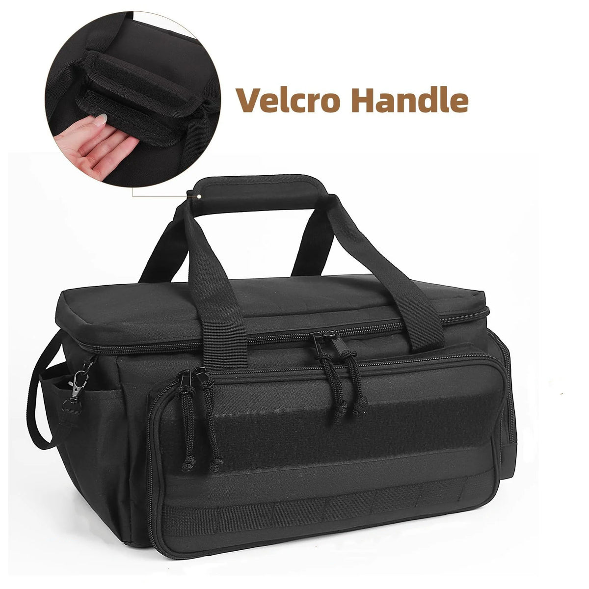 Heavy-Duty Tool Bag 14 Inch – Wide-Mouth Black Tool Organizer for Electricians & Handymen