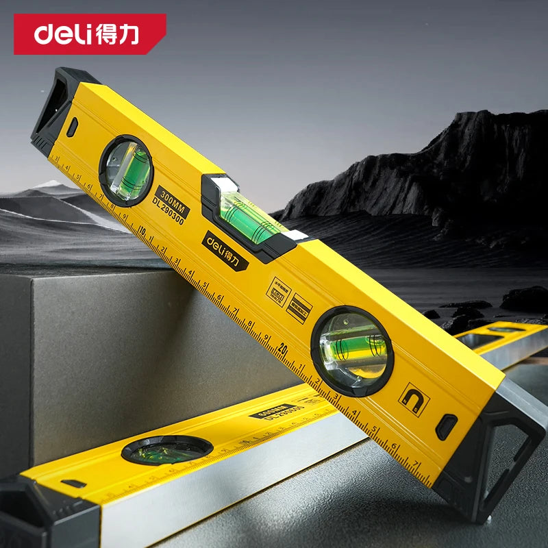 Magnetic Torpedo Spirit Level with 3 Vials, Shockproof Aluminum Bubble Level