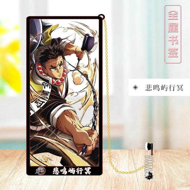 Demon Slayer Metal Bookmark Set – Anime Character Page Markers for Readers & Collectors