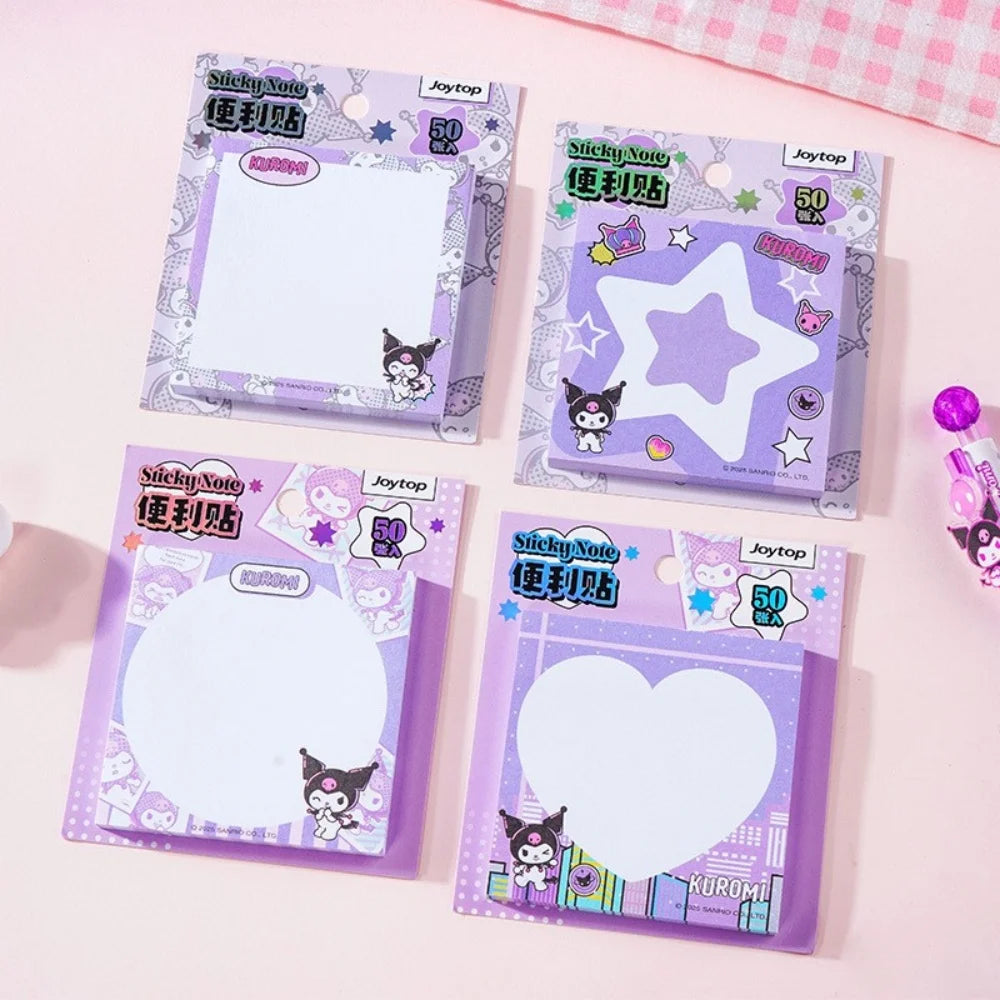 Genuine Sanrio Kuromi Cinnamoroll Melody Sticky Note Pads Cute Stationery Set