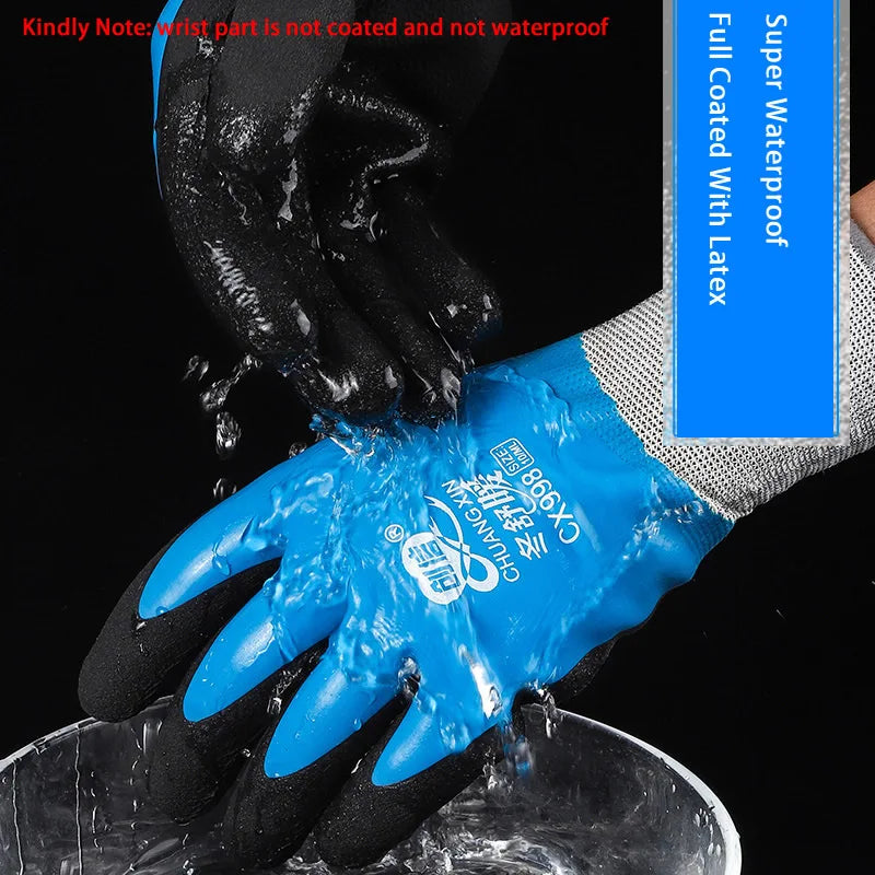 Waterproof Thermal Work Gloves, Winter Anti-Slip Garden & Builder Gloves