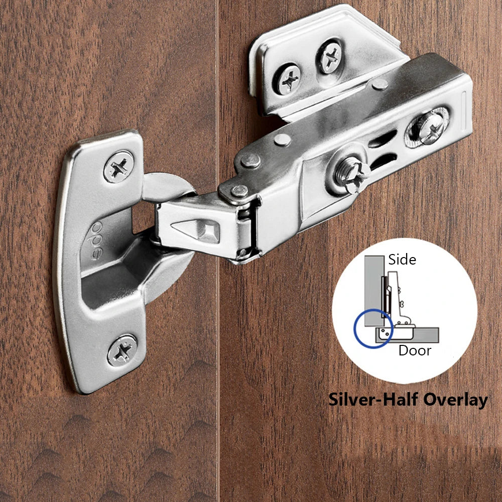 Soft-Close Cabinet Hinge – Stainless Steel Hydraulic Damper Hinge for Kitchen & Wardrobe Doors
