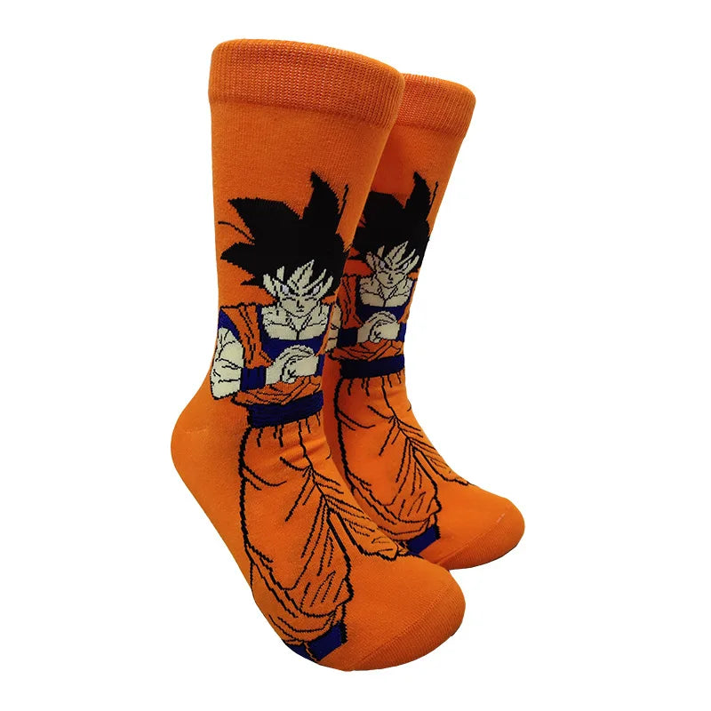Bandai Dragon Ball Mid-Tube Socks – Anime Cartoon Cotton Crew Socks for Men