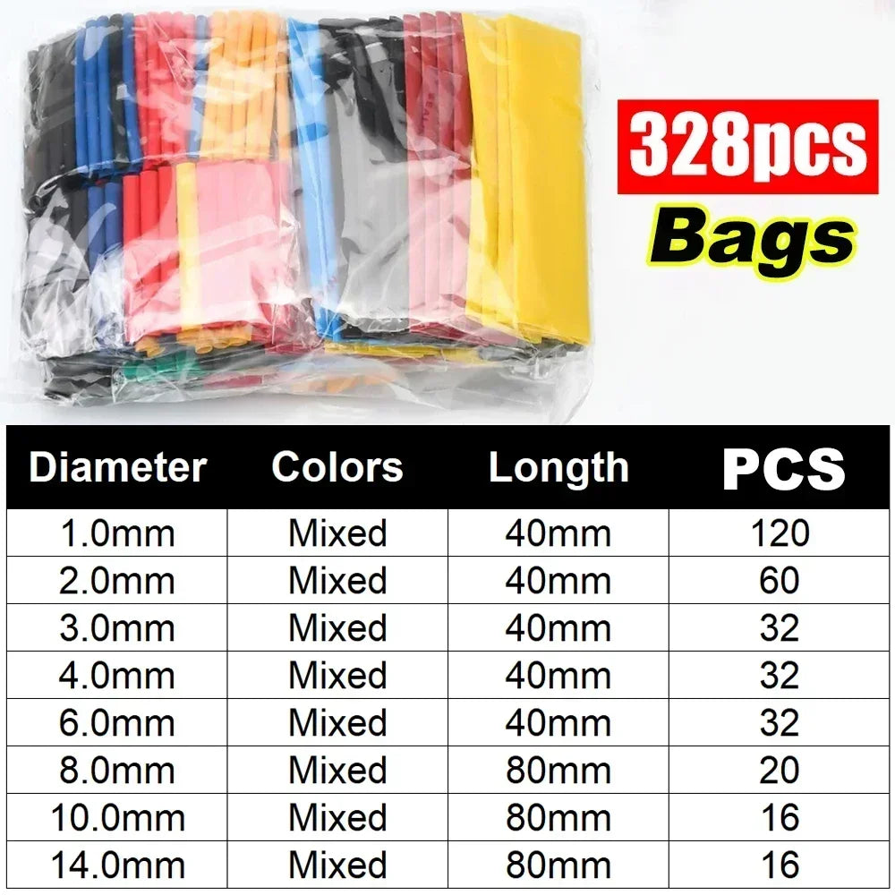 Heat Shrink Tube Kit Assorted Electrical Wire Insulation Sleeving