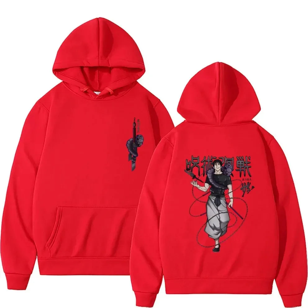 Jujutsu Kaisen Fushiguro Toji Graphic Hoodie - Anime Manga Streetwear Sweatshirt