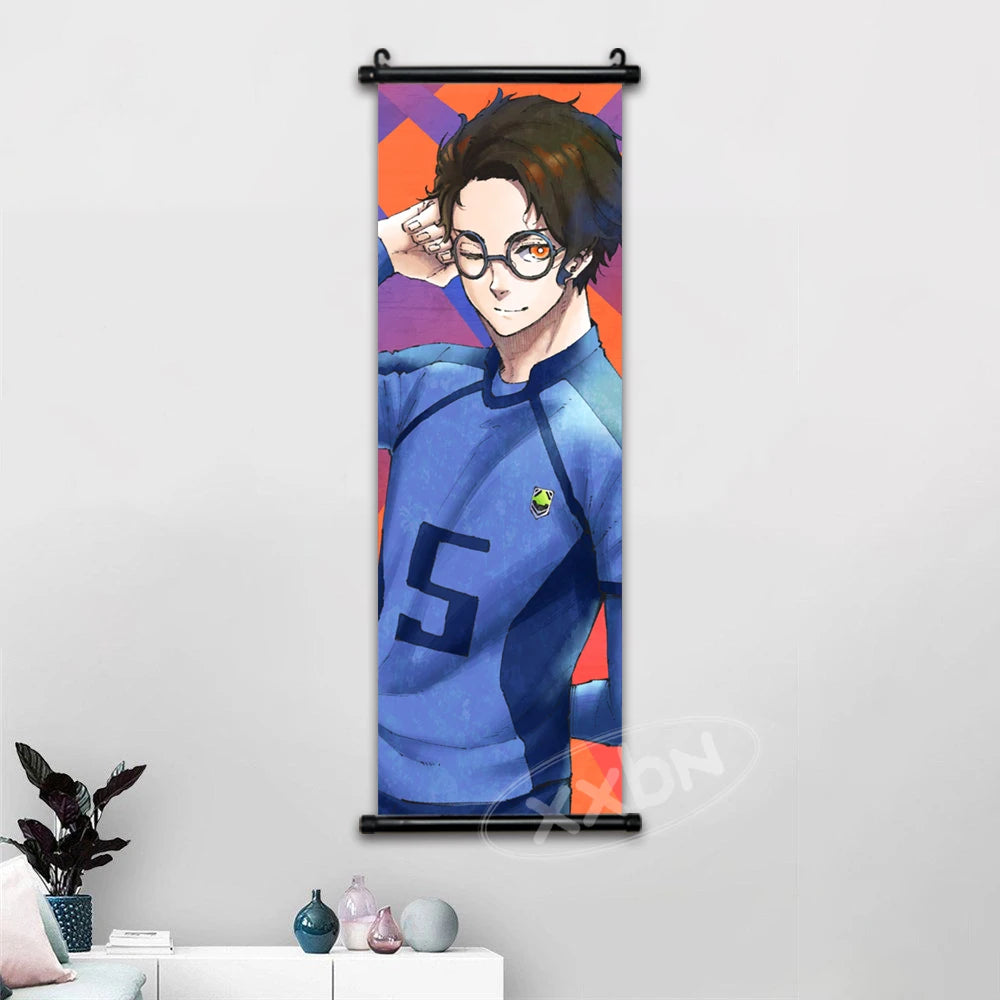 Blue Lock Anime Poster Canvas Wall Art Isagi Yoichi Chigiri Hyoma Home Decor