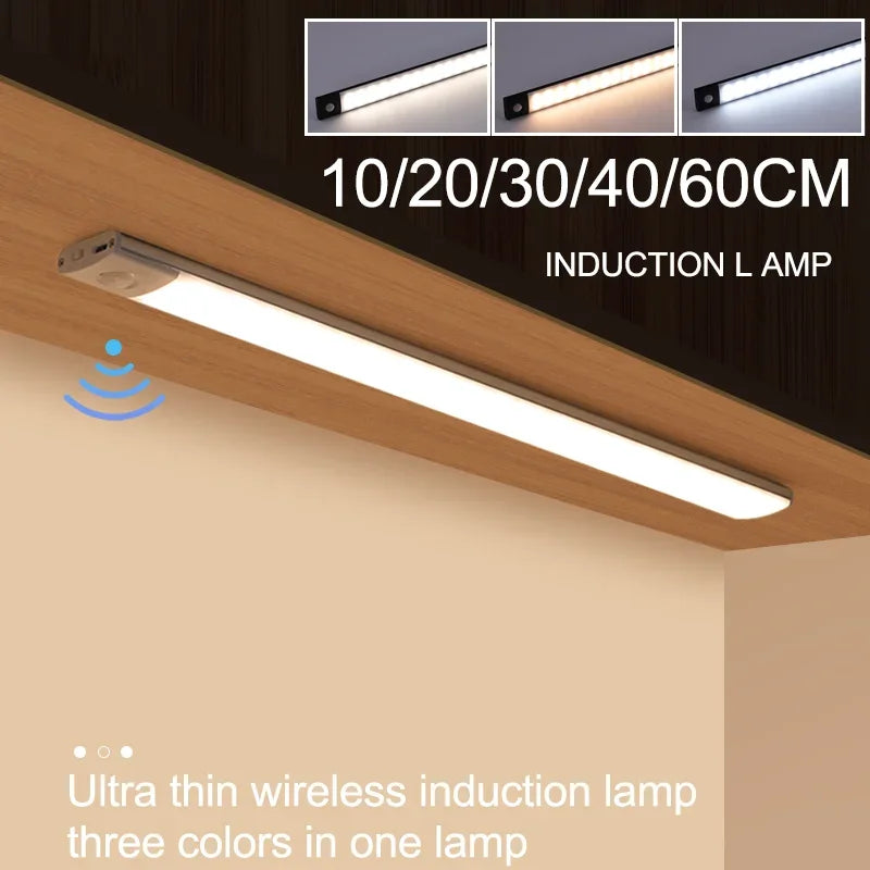 Motion Sensor Cabinet Light - Rechargeable Wireless LED Under-Cabinet Work Light