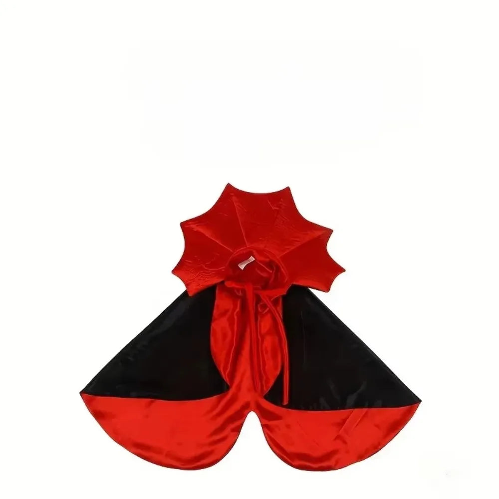 Cat Halloween Vampire Cape Costume - Cute Pet Cloak for Cats, Festival Dress-Up Clothes