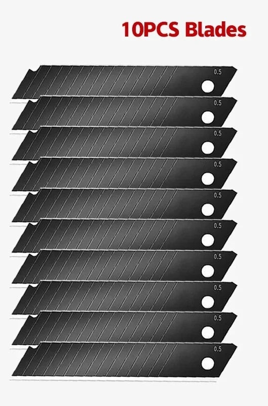 Utility Knife Blades 100mm Carbon Steel Replacement Cutter Pack