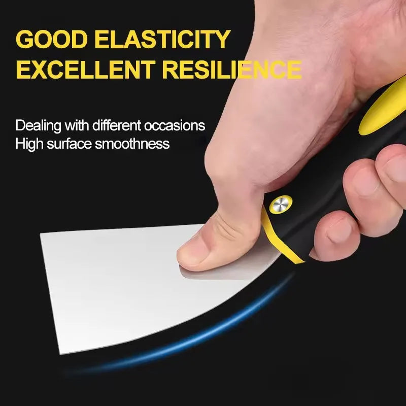 Stainless Steel Putty Knife Set, 2/3/4/5 Inch Scraper for Drywall, Paint & Plaster