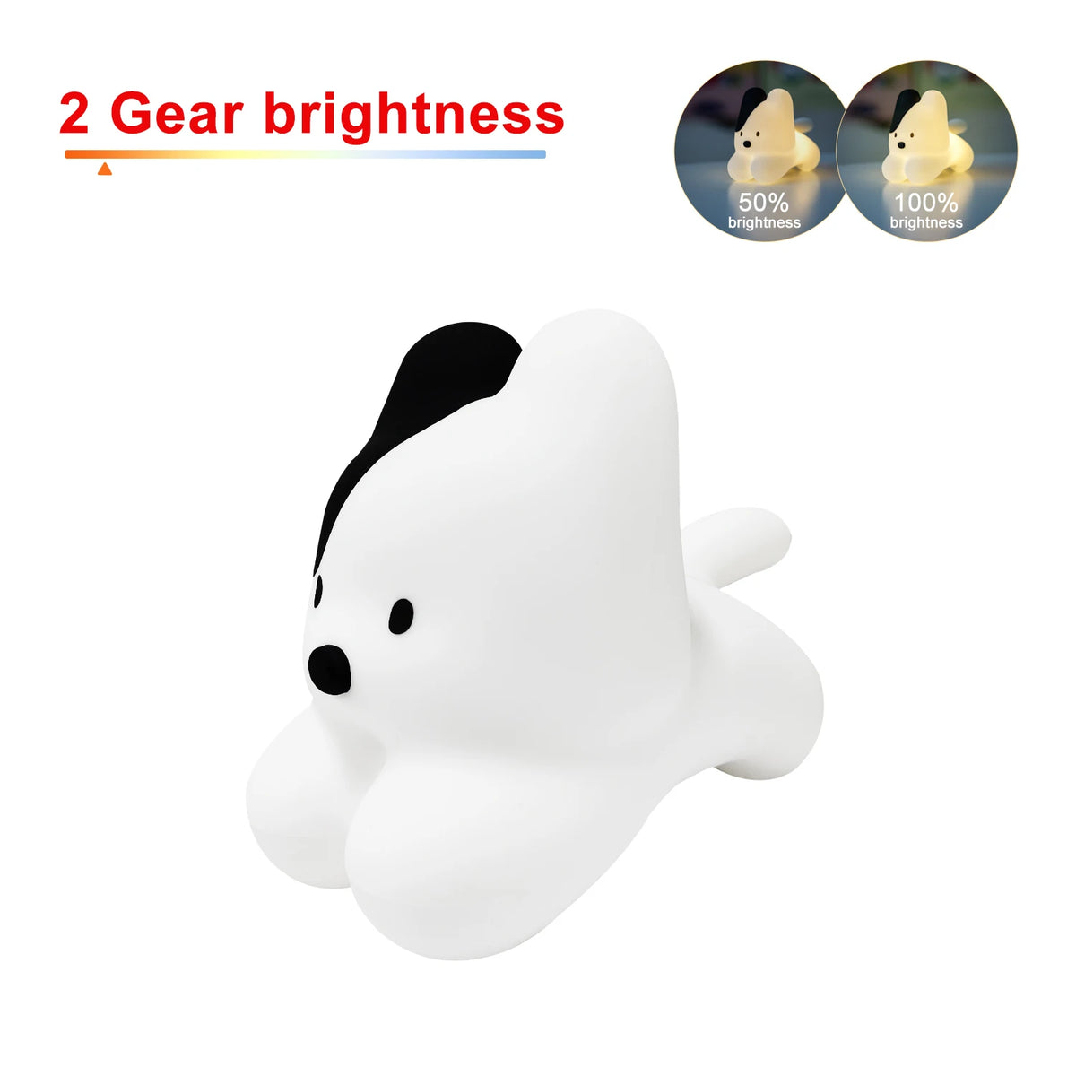 Soft Silicone Cat Night Light – 7-Color Touch Sensor LED Lamp for Kids & Baby Bedrooms