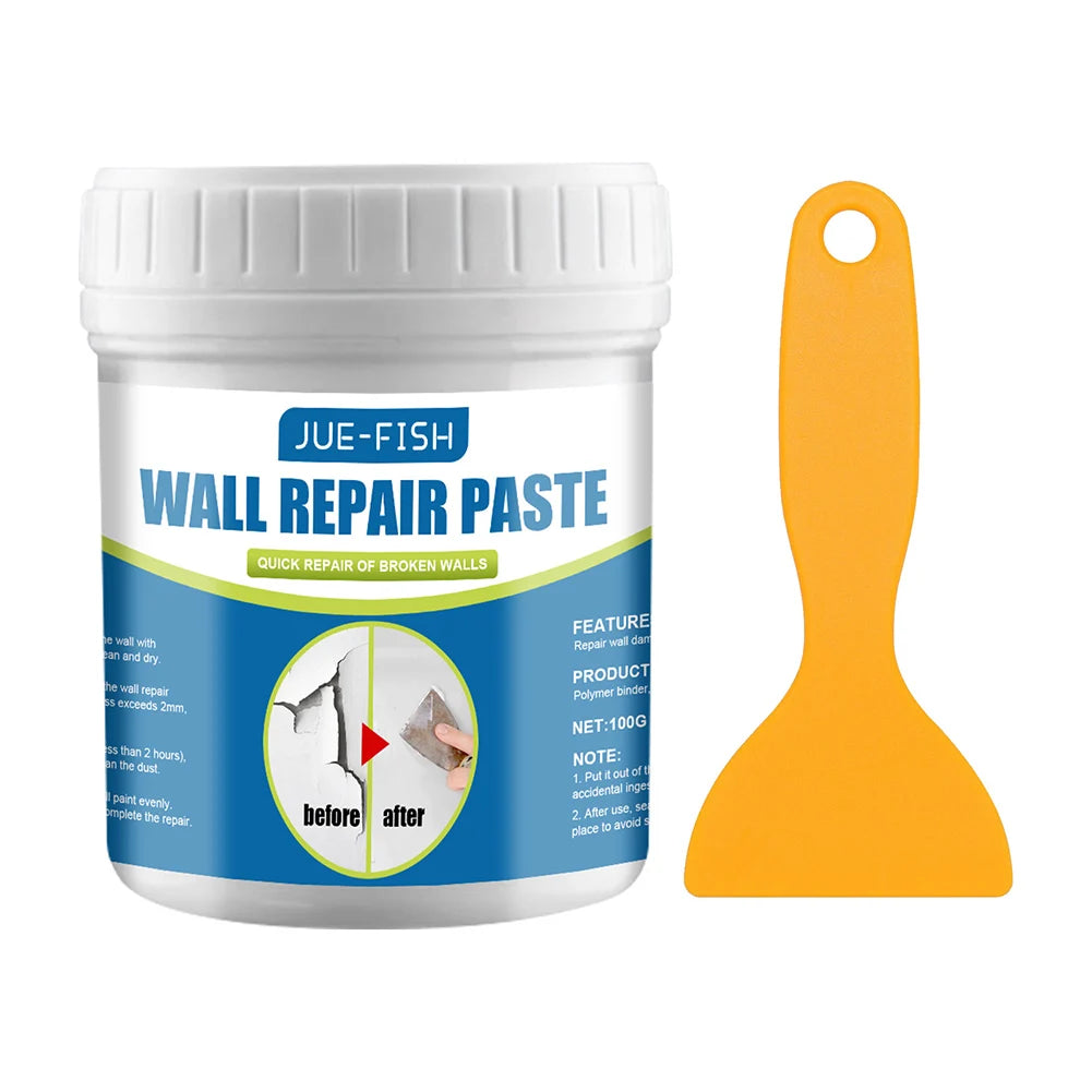 Wall Mending Agent Drywall Repair Kit with Scraper, Fast Crack Filler