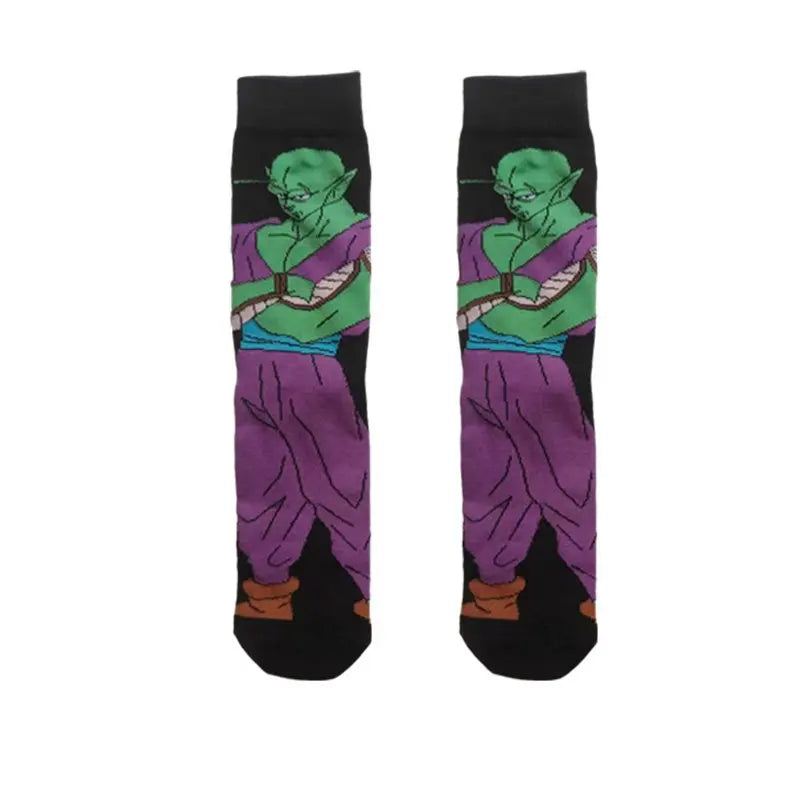 Bandai Dragon Ball Mid-Tube Socks – Anime Cartoon Cotton Crew Socks for Men