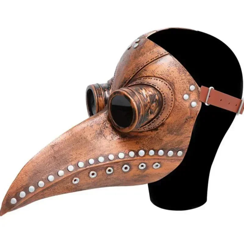 Plague Doctor Latex Mask – Steampunk Bird Beak Halloween Costume Mask for Adults & Kids