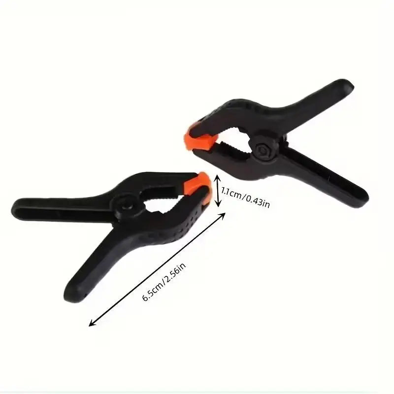 8-Piece Heavy-Duty Spring Clamps Set, 3-Inch Wide Jaws, Non-Slip