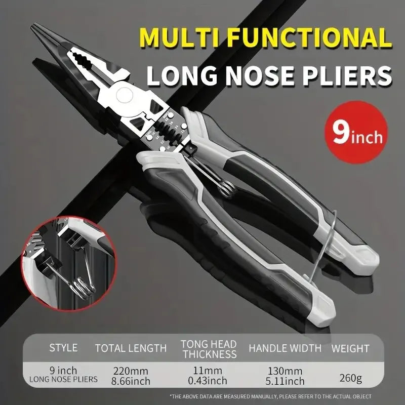 Needle Nose Diagonal Pliers Multifunction Wire Cutting Tool