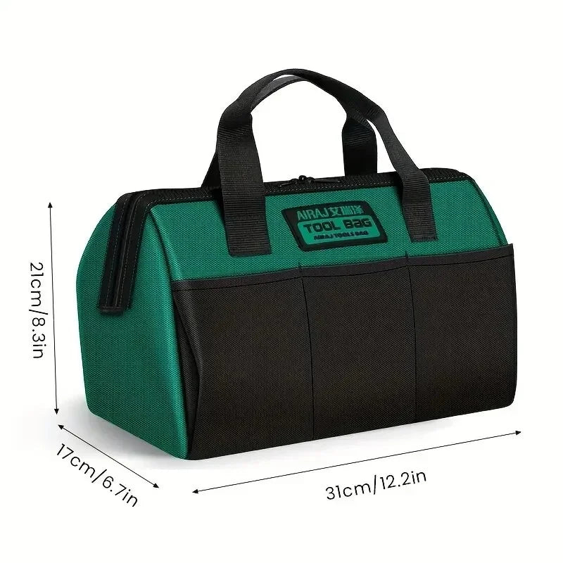 Heavy Duty 13 Inch Tool Bag - Waterproof Oxford Electrician & Woodworking Hand Tool Organizer