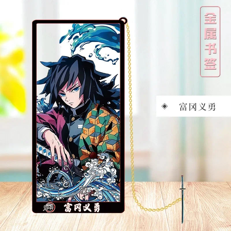 Demon Slayer Metal Bookmark Set – Anime Character Page Markers for Readers & Collectors