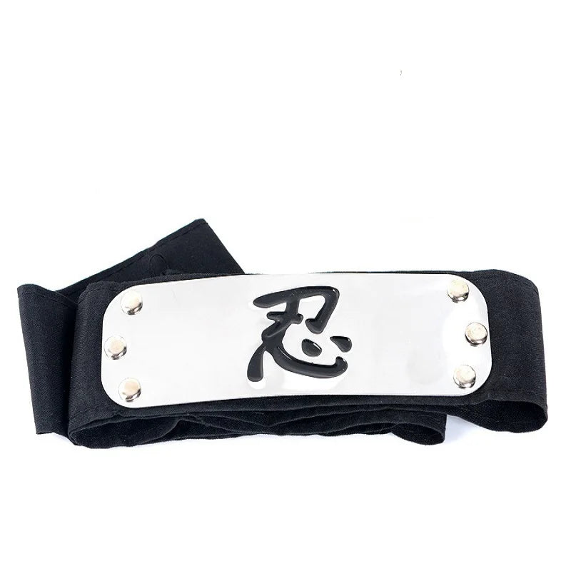 Anime Ninja Headband Akatsuki Kakashi Sasuke Cosplay Costume Accessory for Fans