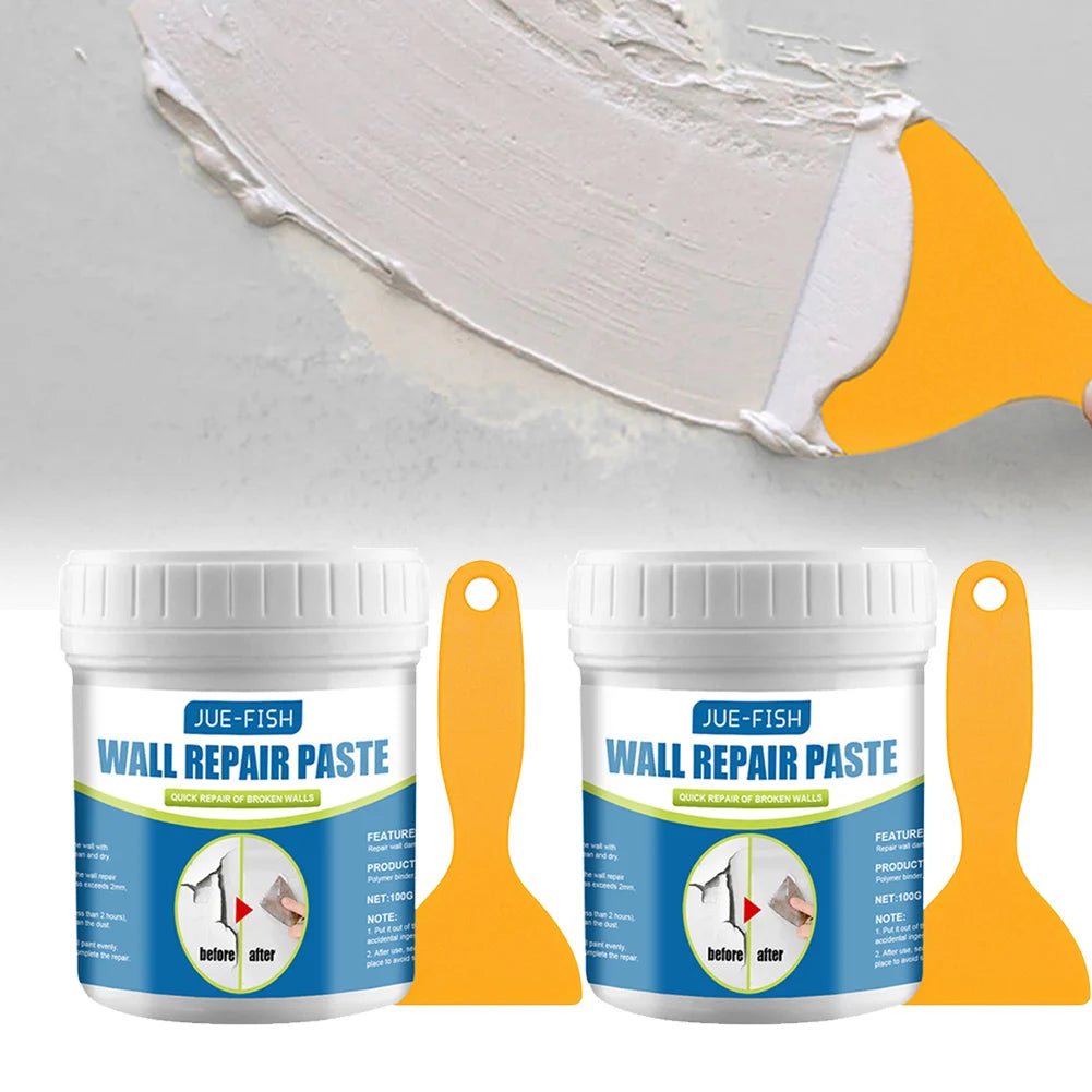 Wall Mending Agent Drywall Repair Kit with Scraper, Fast Crack Filler