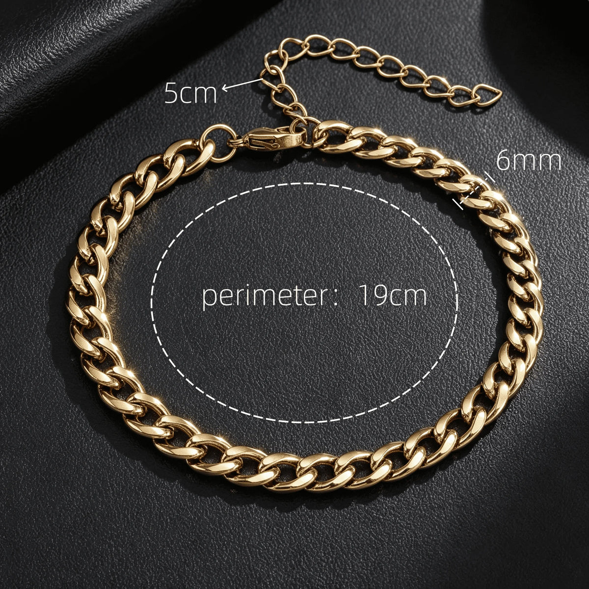 316L Stainless Steel Cuban Chain Bracelet and Necklace Set for Men – Gold and Silver Y2K Gothic Jewelry