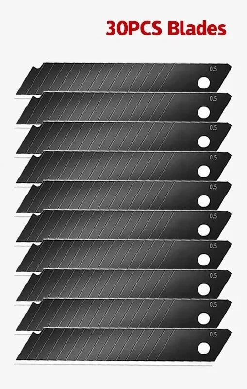 Utility Knife Blades 100mm Carbon Steel Replacement Cutter Pack