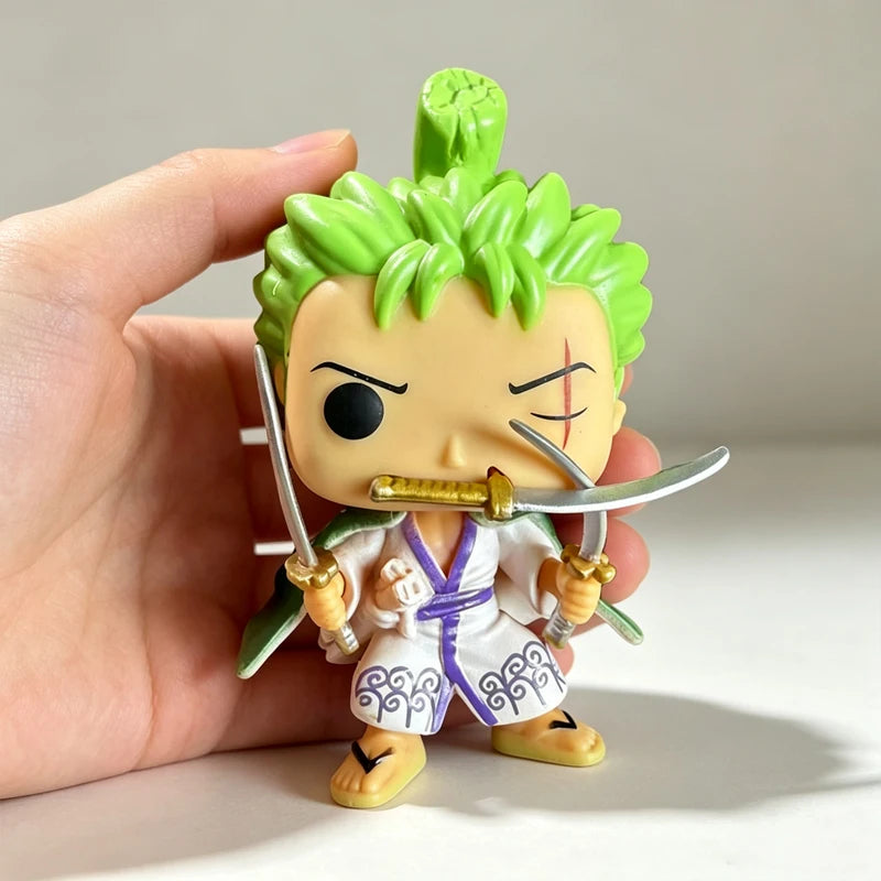 Funko-Style One Piece Vinyl Figure Luffy Zoro Sanji Anime Desktop Collectible