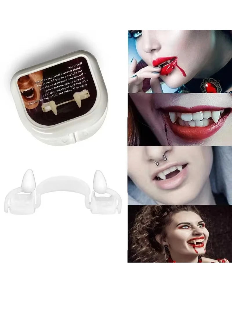 Vampire Fangs Teeth Halloween Costume Cosplay Party Favors Prop