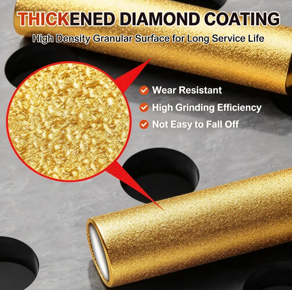 Diamond Core Drill Bit Hex Shank Dry Hole Saw Set for Ceramic Tile, Granite & Marble