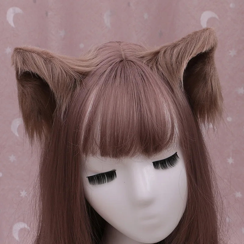 Lolita Gothic Cat Ears Headband - Kawaii Anime Cosplay Hair Accessory