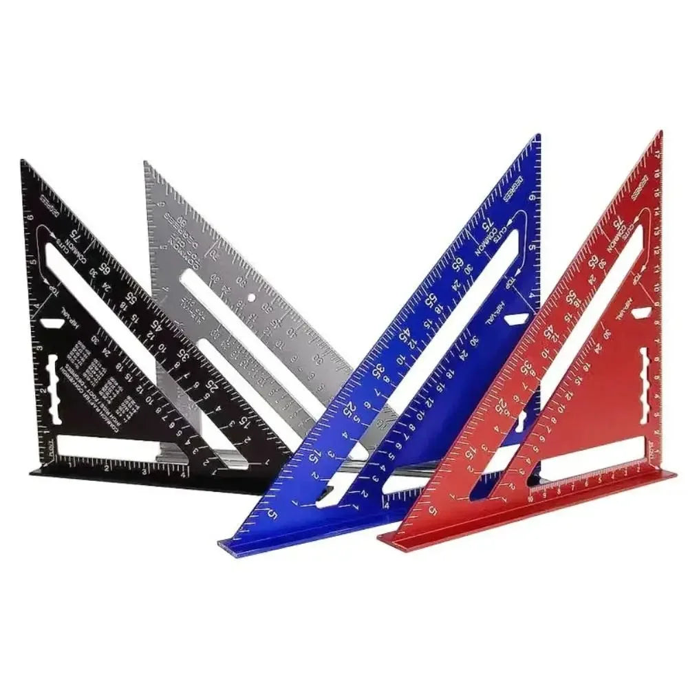 Aluminum Speed Square Ruler 7 Inch – Carpentry Layout & Angle Tool