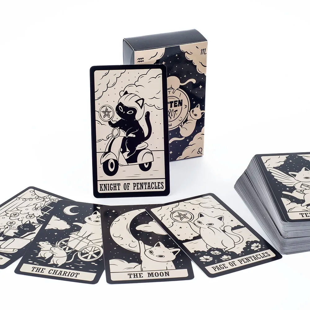 Kitten Tarot Card Deck – 78 Cute Cat Tarot Cards for Beginners & Readers