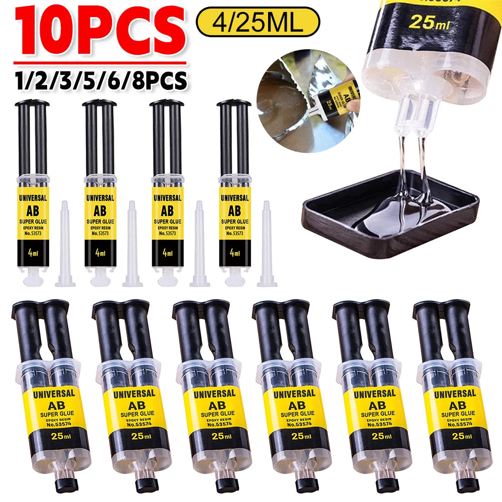Epoxy AB Glue Clear Strong Adhesive for Metal Wood Plastic