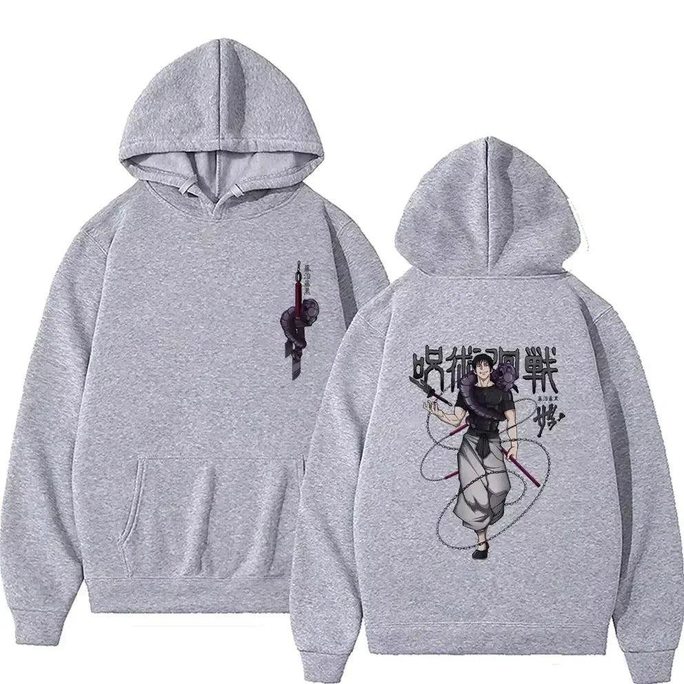 Jujutsu Kaisen Fushiguro Toji Graphic Hoodie - Anime Manga Streetwear Sweatshirt