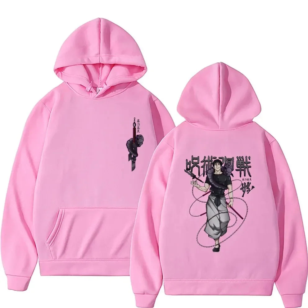 Jujutsu Kaisen Fushiguro Toji Graphic Hoodie - Anime Manga Streetwear Sweatshirt