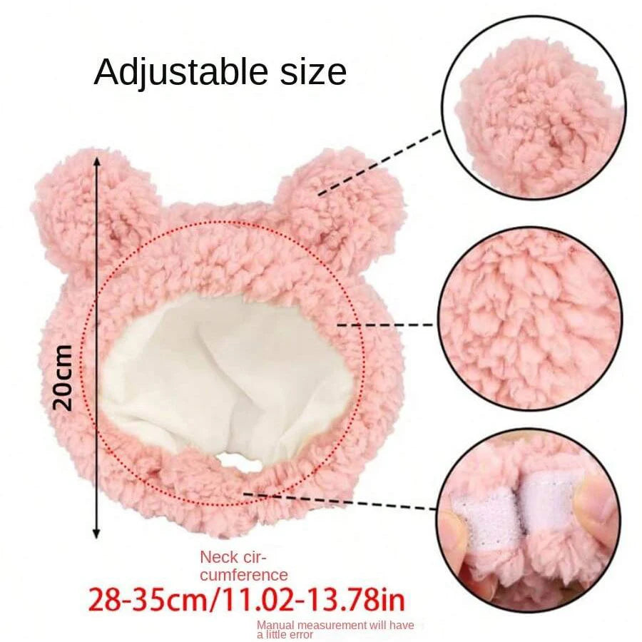 Pet Hats for Small Dogs and Cats, Lion Mane and Rabbit Ear Costume Headwear