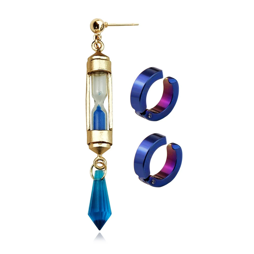 Vanitas Hourglass Anime Drop Earrings Ear Cuff Cosplay Jewelry Unisex Gift