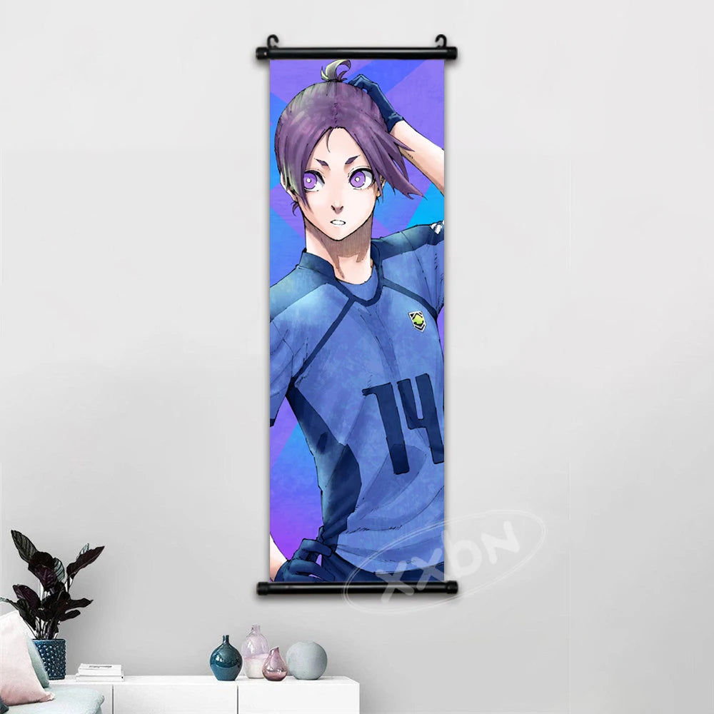Blue Lock Anime Poster Canvas Wall Art Isagi Yoichi Chigiri Hyoma Home Decor